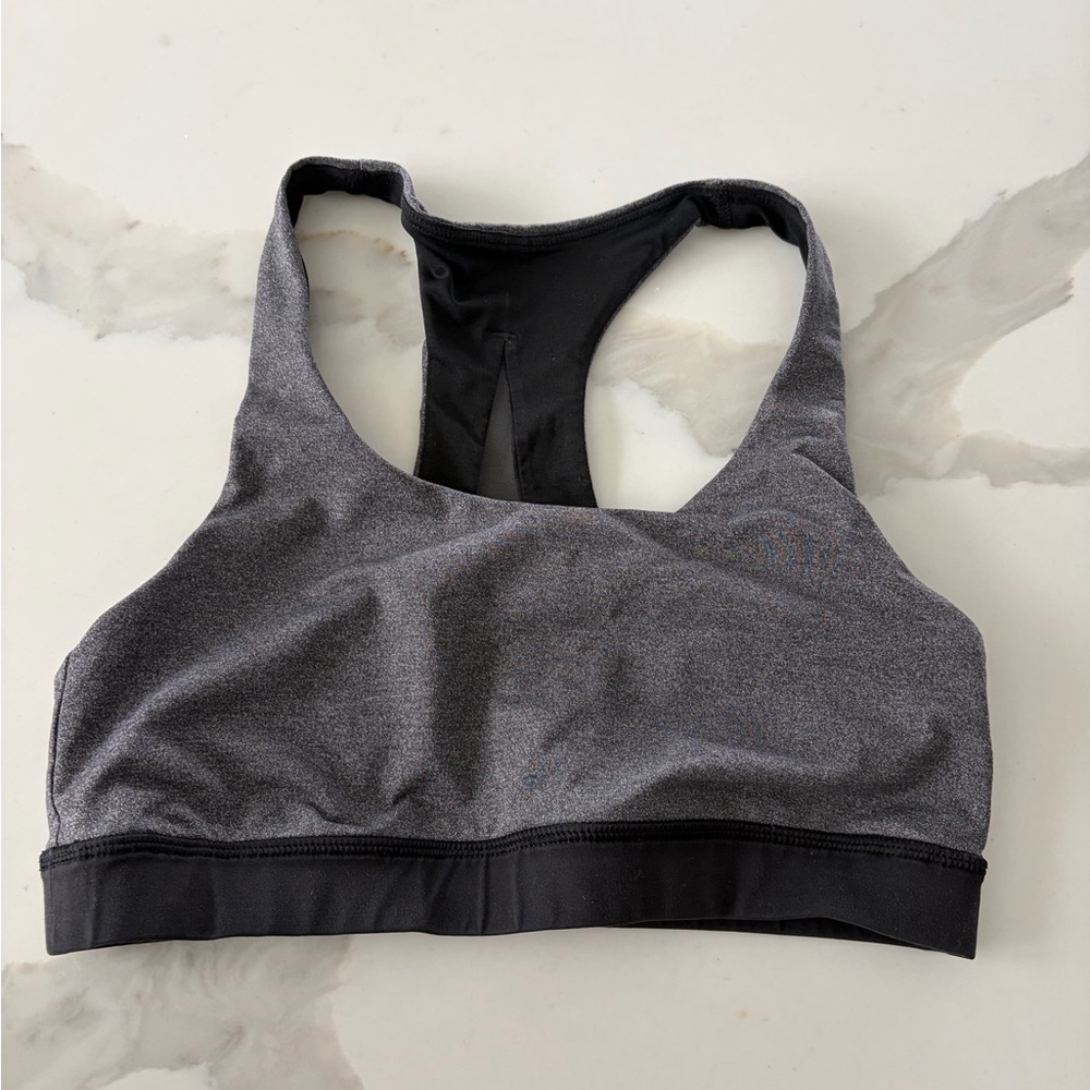 Lululemon Athletica Black and Gray Sports Bra